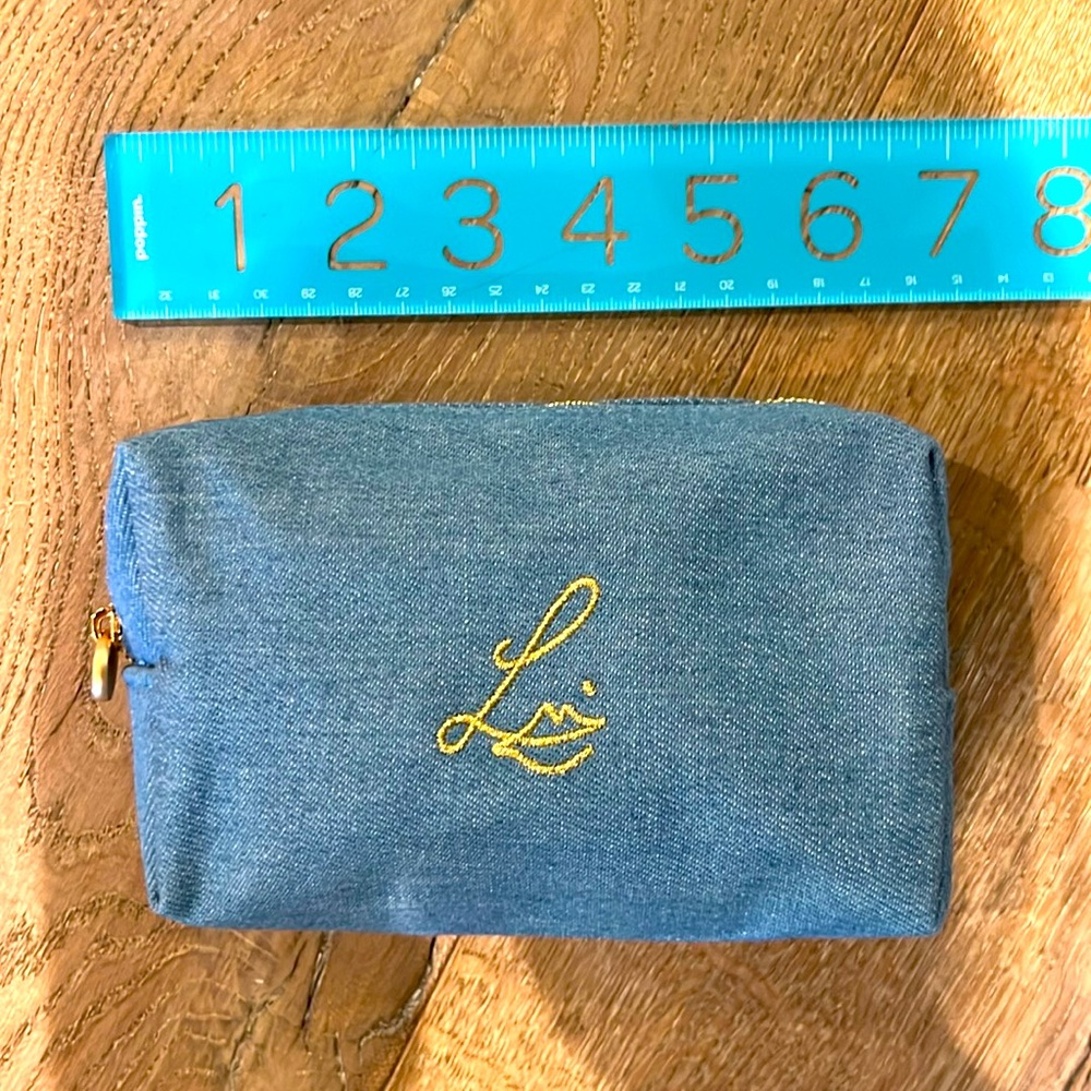 Lisa Eldridge makeup bag NEW denim